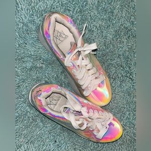 Platform Sneakers Used Shinny, Girlie & Cute!